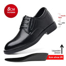 3/6/8 cm sapatos de elevador homens vestido sapatos preto couro macio aumentar sapatos formais casuais negócios oxfords terno sapatos