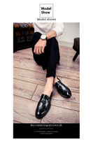 2026 Novo Sapato Masculino Slip-On Casual de Couro com Estampa de Crocodilo e Franjas Tamanho Grande 46