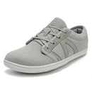 Tênis descalço minimalista masculino, ajuste largo, sola zero, relaxamento ideal, treinador cruzado masculino, sapatos descalços, caixa de dedo largo