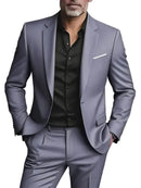 2 peças ternos de tamanho extra grande para homens casamento noivo smoking conjuntos de baile negócios masculino blazer trajes de hombre