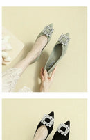 Sapatos Femininos de Bico Fino e Sola Baixa, Elegantes e Confortáveis, Estilo Coreano para Uso Diário na Primavera e Outono