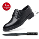 3/6/8 cm sapatos de elevador homens vestido sapatos preto couro macio aumentar sapatos formais casuais negócios oxfords terno sapatos