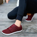 Tênis descalço minimalista masculino, ajuste largo, sola zero, relaxamento ideal, treinador cruzado masculino, sapatos descalços, caixa de dedo largo