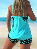 Novo Maiô Feminino Esportivo Slim com Recortes, Modelo Tankini Conservador de Corte Reto