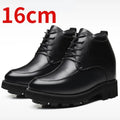 Sapatos de plataforma grossa para homens, salto alto de casamento interno invisível, sapatos que aumentam a altura do casal, 15,5 cm