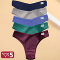 5 pçs/set algodão lingerie calcinha sexy roupa interior feminina tangas cuecas femininas calcinha tanga biquíni sólido 13 cores