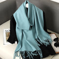 62 cores sólidas mulheres cachecol de inverno quente engrossar xale de caxemira moda ao ar livre luxo borlas pashmina senhora envoltório cachecóis à prova de vento