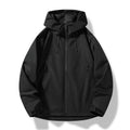Primavera outono jaquetas casuais masculinas esportes à prova de vento à prova dwindproof água com capuz outwear casacos moda sólida zíperes ao ar livre casal jaqueta