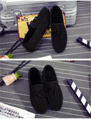 Sapato masculino de camurça vermelha, mocassim de couro macio, sapatos baixos casuais confortáveis, moda primavera, novo, 2023