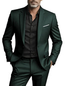2 peças ternos de tamanho extra grande para homens casamento noivo smoking conjuntos de baile negócios masculino blazer trajes de hombre