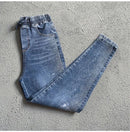 Coreano novo 2026 primavera outono perfuração quente jeans elásticos feminino solto de cintura alta haren denim calças femininas casuais jeans selvagens