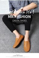 Sapatos Casuais Masculinos de Verão 2026, Marca de Luxo, Couro Genuíno, Mocassins Masculinos Vazados Respiráveis, Sapatos de Dirigir Slip-on