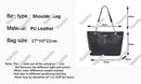 Nova presbiopia bolsa textura de couro macio grande capacidade bolsa feminina com acessórios pendurados bolsa de ombro