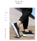 Yrzl novos tênis de corrida para homens respirável sapatos esportivos de pouco peso moda verão respirável tênis para homem plus size 39-46