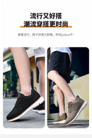 Tênis casual sapatos respirável masculino andando malha sola macia ao ar livre anti deslizamento viagem confortável tênis de corrida tenis masculino
