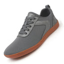 Tênis descalço minimalista masculino, ajuste largo, sola zero, relaxamento ideal, treinador cruzado masculino, sapatos descalços, caixa de dedo largo