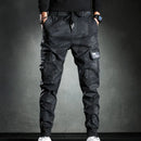 2025 Homens primavera e outono calças de trabalho camufladas slim fit elásticas e resistentes ao desgaste calças de trabalho elegantes e casuais leggings