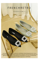 Sapatos Femininos de Bico Fino e Sola Baixa, Elegantes e Confortáveis, Estilo Coreano para Uso Diário na Primavera e Outono