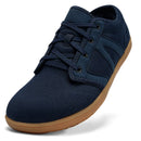 Tênis descalço minimalista masculino, ajuste largo, sola zero, relaxamento ideal, treinador cruzado masculino, sapatos descalços, caixa de dedo largo