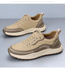 Mocassins masculinos de couro, confortáveis, respiráveis, leves, antiderrapantes, à prova d'água, sapatos casuais para atacado