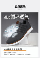 Tênis casual sapatos respirável masculino andando malha sola macia ao ar livre anti deslizamento viagem confortável tênis de corrida tenis masculino