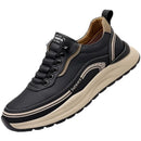 Mocassins masculinos de couro, confortáveis, respiráveis, leves, antiderrapantes, à prova d'água, sapatos casuais para atacado