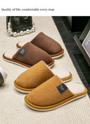 Inverno quente chinelos casa dos homens antiderrapante sapatos macios confortáveis de salto plano casa interior quarto chinelos de pelúcia quarto sapatos femininos