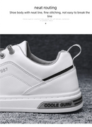 Sapatos casuais masculinos sem cadarço para todas as estações, novos, respiráveis, leves, com sola macia, para caminhada ao ar livre, sapatos brancos para estudantes.