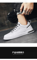 Sapatos casuais masculinos sem cadarço para todas as estações, novos, respiráveis, leves, com sola macia, para caminhada ao ar livre, sapatos brancos para estudantes.