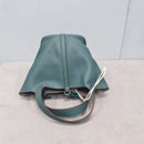 Bolsa de couro de vaca de camada superior, estilo europeu, bolsa tipo balde, cesta de vegetais frescos, bolsa fena com al...