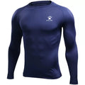 KELME Camisetas masculinas para corrida, camisas de compressão, musculação, esportes, mangas compridas, exercícios, treino, fitn