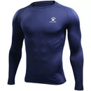 KELME Camisetas masculinas para corrida, camisas de compressão, musculação, esportes, mangas compridas, exercícios, treino, fitn