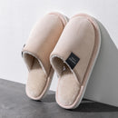 Inverno quente chinelos casa dos homens antiderrapante sapatos macios confortáveis de salto plano casa interior quarto chinelos de pelúcia quarto sapatos femininos