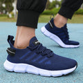 Novo verão sola macia tênis de corrida dos homens malha respirável sapatos casuais confortáveis moda versátil sapatos de exercício ao ar livre