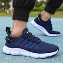 Novo verão sola macia tênis de corrida dos homens malha respirável sapatos casuais confortáveis moda versátil sapatos de exercício ao ar livre