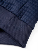New Autumn Men's Hoodie Waffle Pattern Long Sleeve Sweatshirt Solid Color Casual Warm Pullover Outdoor Sportswear Men's Clothing