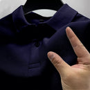 Camisa Polo Masculina Premium de Verão 2026, Secagem Rápida, Respirável, Casual, Moda Empresarial, Esportiva, Manga Curta, Roupa Masculina