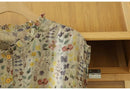 Camisa Sem Mangas Estampada Estilo Ocidental para o Verão, Top Floral Retro Artístico Solto e Versátil para Mulheres