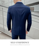 Terno atualizar o novo tecido masculino negócios cavalheiro moda fino trabalho cor sólida plus size vestido justo casamento melhor homem terno