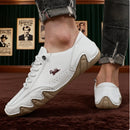 Botas de tornozelo para homens moda costura leve confortável sapatos casuais tênis respirável sapatos de condução ao ar livre