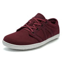 Tênis descalço minimalista masculino, ajuste largo, sola zero, relaxamento ideal, treinador cruzado masculino, sapatos descalços, caixa de dedo largo