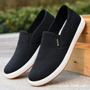 Tênis de lona masculino casual deslizamento vulcanizado leve sapatos planos acessível frete grátis