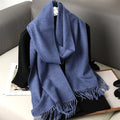 62 cores sólidas mulheres cachecol de inverno quente engrossar xale de caxemira moda ao ar livre luxo borlas pashmina senhora envoltório cachecóis à prova de vento