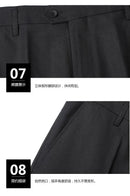 8xl terno (blazer + calças) moda negócios cavalheiro estilo italiano fino cor sólida terno profissional casamento noivo melhor homem terno