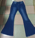 Roupas femininas novos jeans europeu americano 2026 novo popular cintura alta elástica chão alto-falante jeans feminino calças compridas jeans