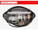 Bolsa feminina de couro genuíno foxer, design elegante e luxuoso, bolsa de ombro feminina, bolsa tote de grande capacidade, melhor presente para mãe, esposa