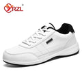 Yrzl sapatos masculinos primavera outono tênis de caminhada à prova dwaterproof água lazer masculino sapatos esportivos de couro antiderrapante calçado tênis para homem