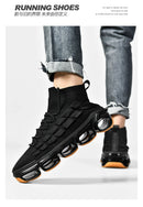 Tênis de corrida respirável de luxo masculino, Tênis Casual Masculino, Treinador de tênis, Mocassins Moda Corrida