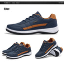 Yrzl sapatos masculinos primavera outono tênis de caminhada à prova dwaterproof água lazer masculino sapatos esportivos de couro antiderrapante calçado tênis para homem