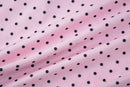 Maiô Feminino com Estampa de Poá Rosa, Conjunto de 3 Peças com Sutiãs e Saias Divididas, Moda Praia
